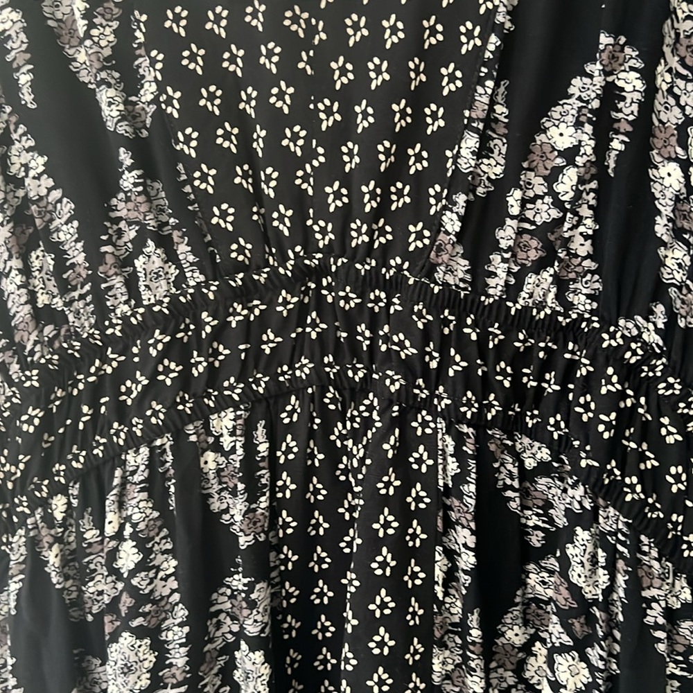 Knox Rose Flutter Short Sleeve Printed Kaftan A-Line Dress L - Picture 7 of 8